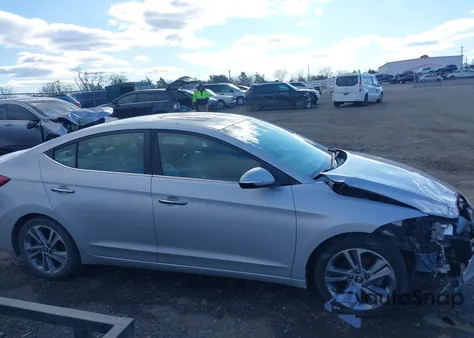 2017 Hyundai Elantra Limited from USA, damaged, VIN KMHD84LF2HU120142